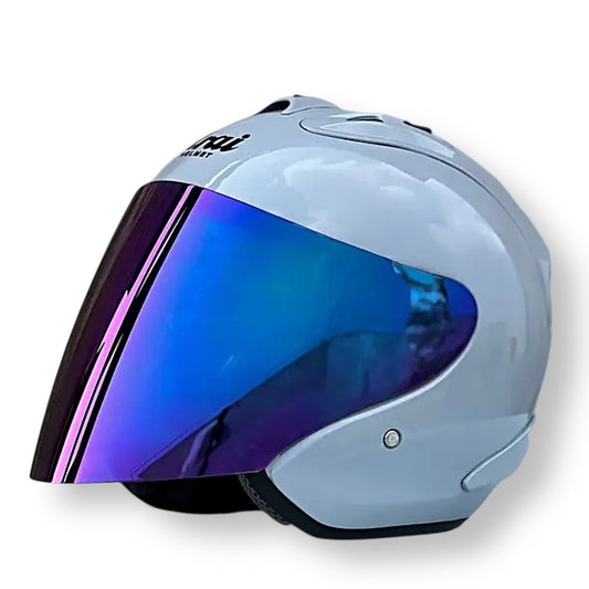 Casque Arai Helmet Ram4 - Gris Brillant - Visière Rainbow