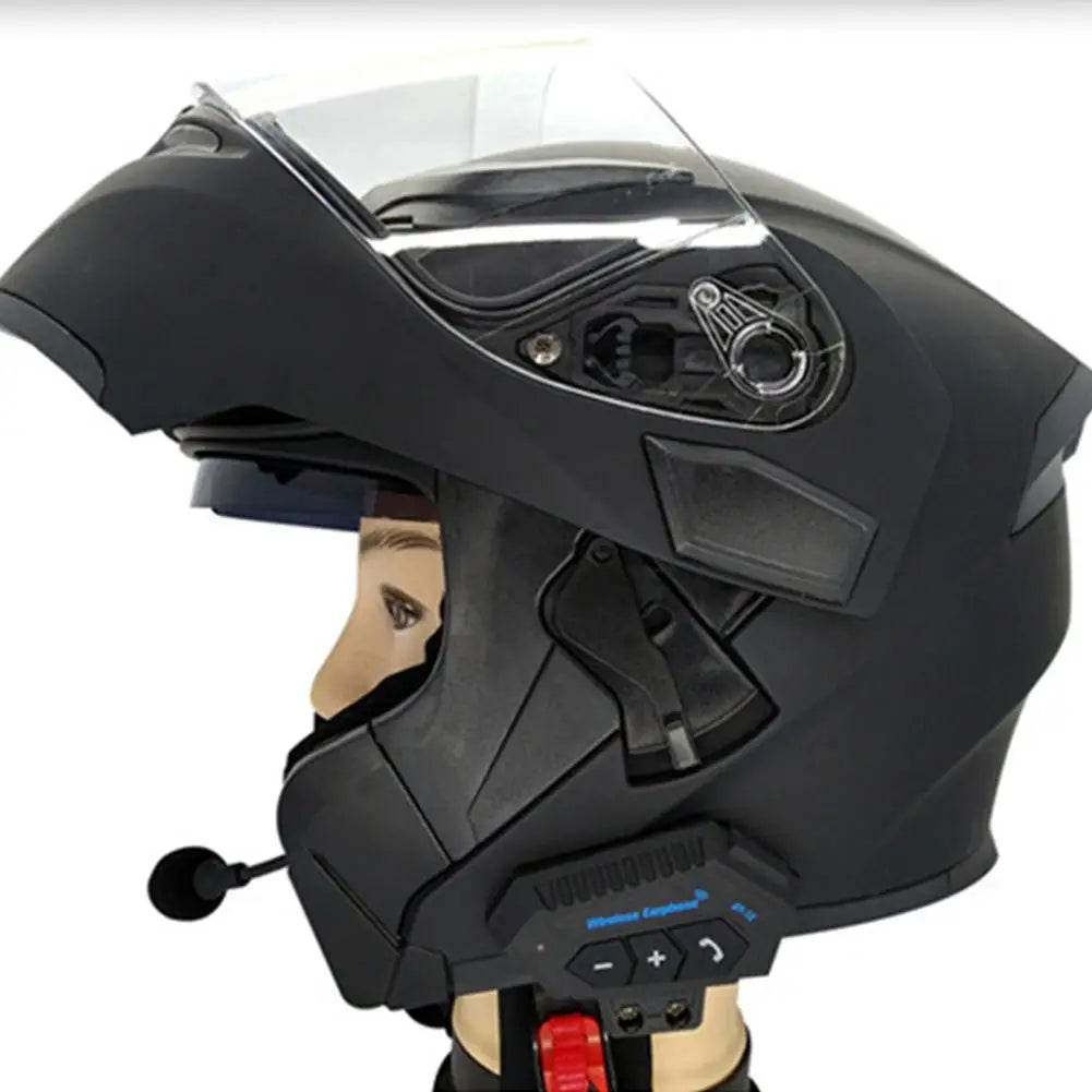 Motorcycle BT Helmet Headset Wireless Hands-free call Kit Stereo Anti-interference Waterproof Music Player Speaker
