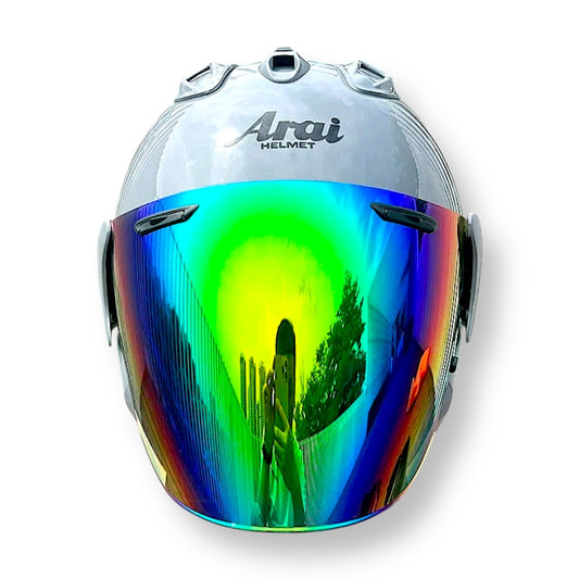 Arai Helmet Ram4 - Glossy Grey - Rainbow Visor
