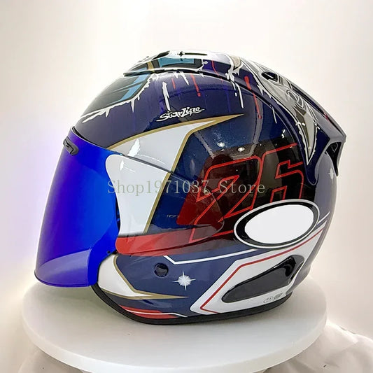 VZ-RAM Nakagami GP2 Half Helmet Unisex Motorcycle Off-Road SZ-R VAS Helmet Downhill Racing Mountain Cross Casco Capacete