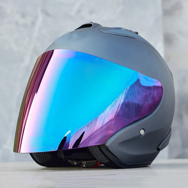 Casque Arai Helmet Ram4 - Gris Mat - Visière Rainbow